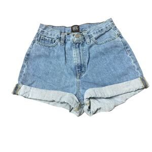 BDG Urban Outfitters High Rise Mom Jean Shorts High Waist Denim Cuffed Size 26